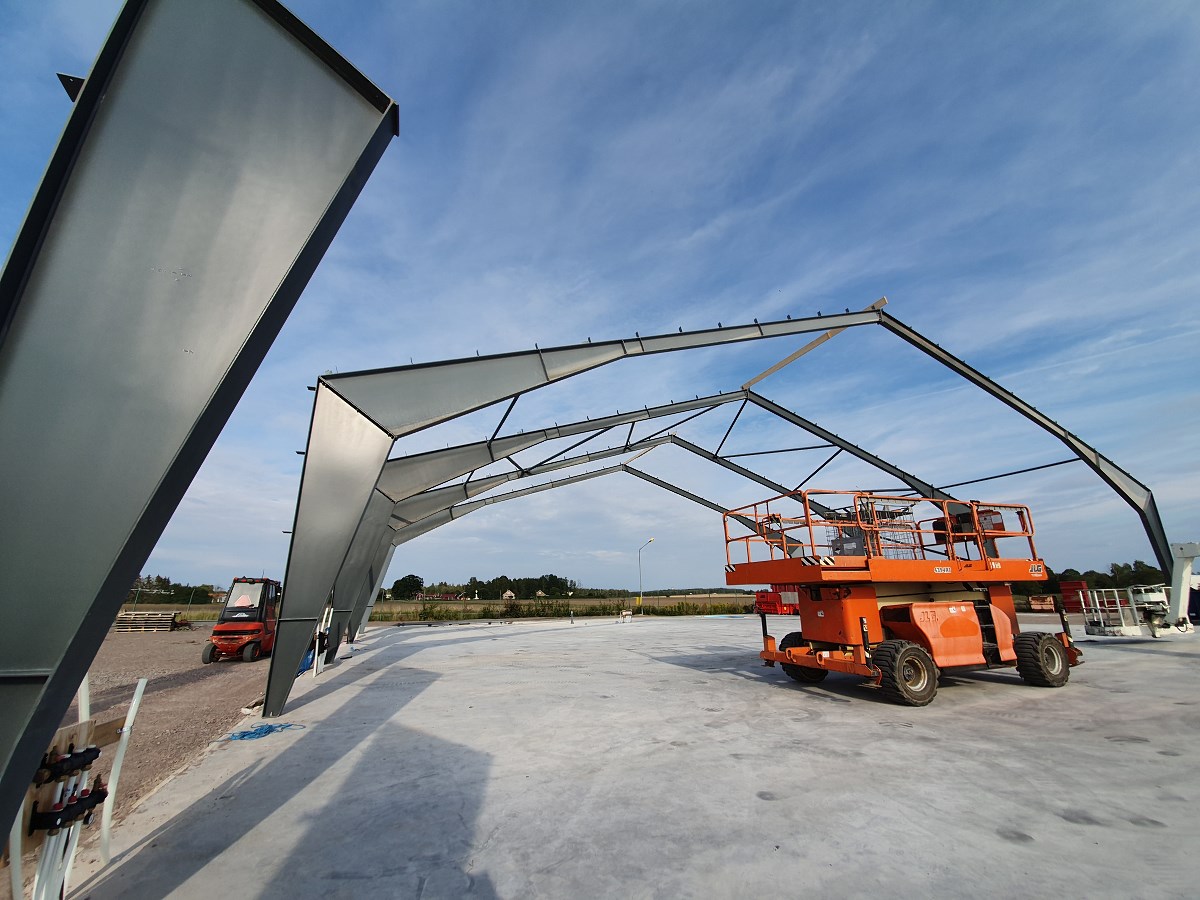 SyaBruket AB/ production hall (steel and timber frame construction)