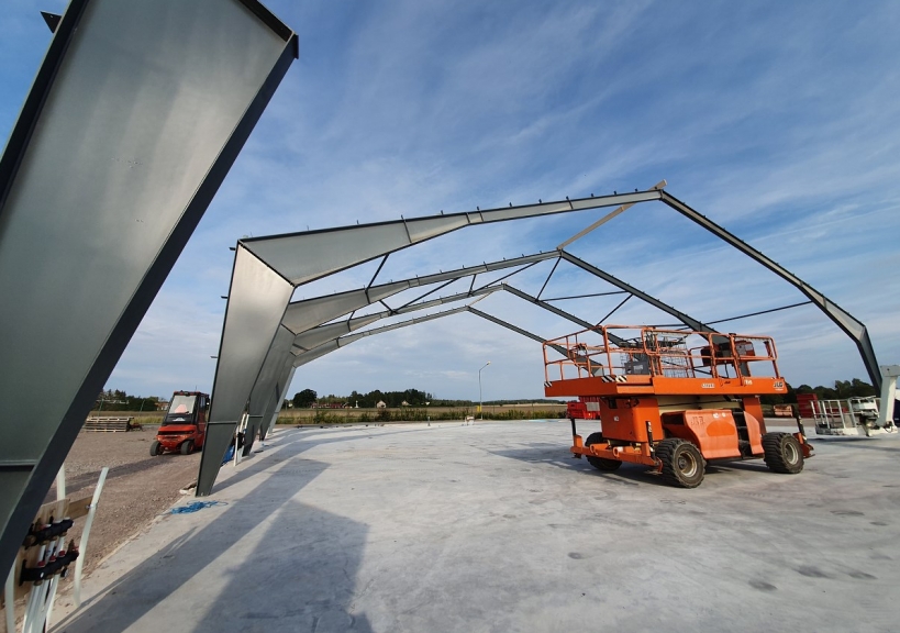 SyaBruket AB/ production hall (steel and timber frame construction)