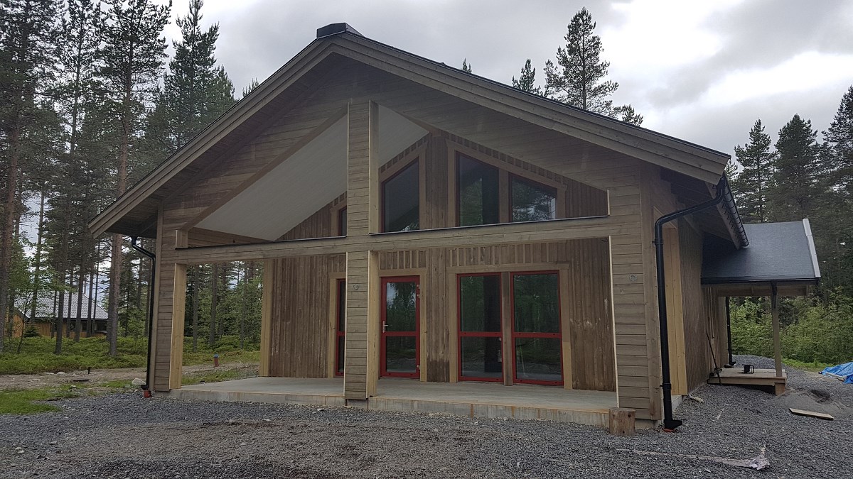 Sillviken/ house (prefabrication of the frame construction and assembly)