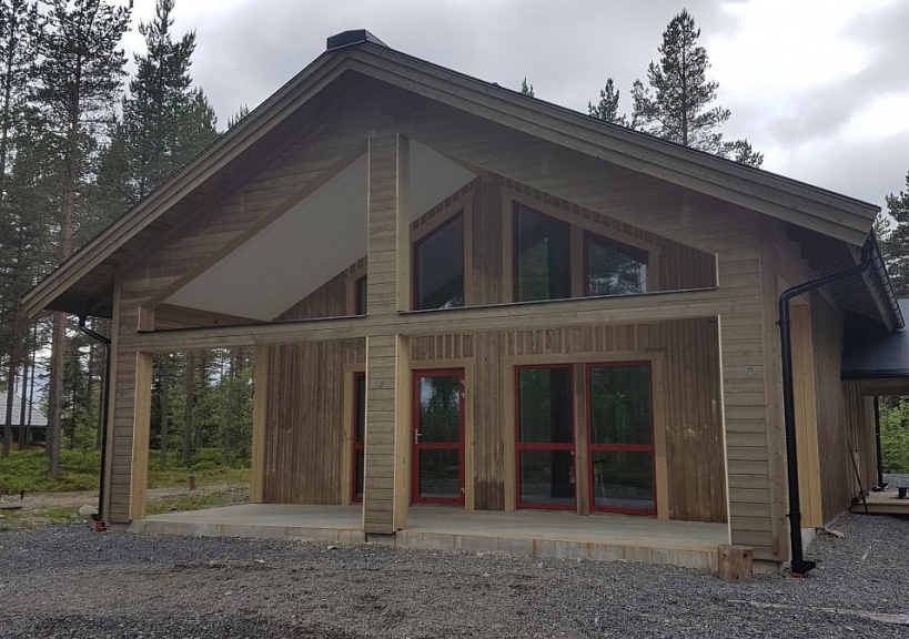 Sillviken/ house (prefabrication of the frame construction and assembly)